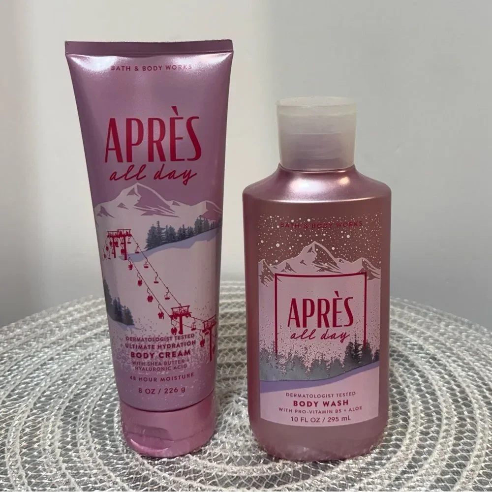 BBW Apres All Day Body Cream and Body Wash Set of 2 NWT